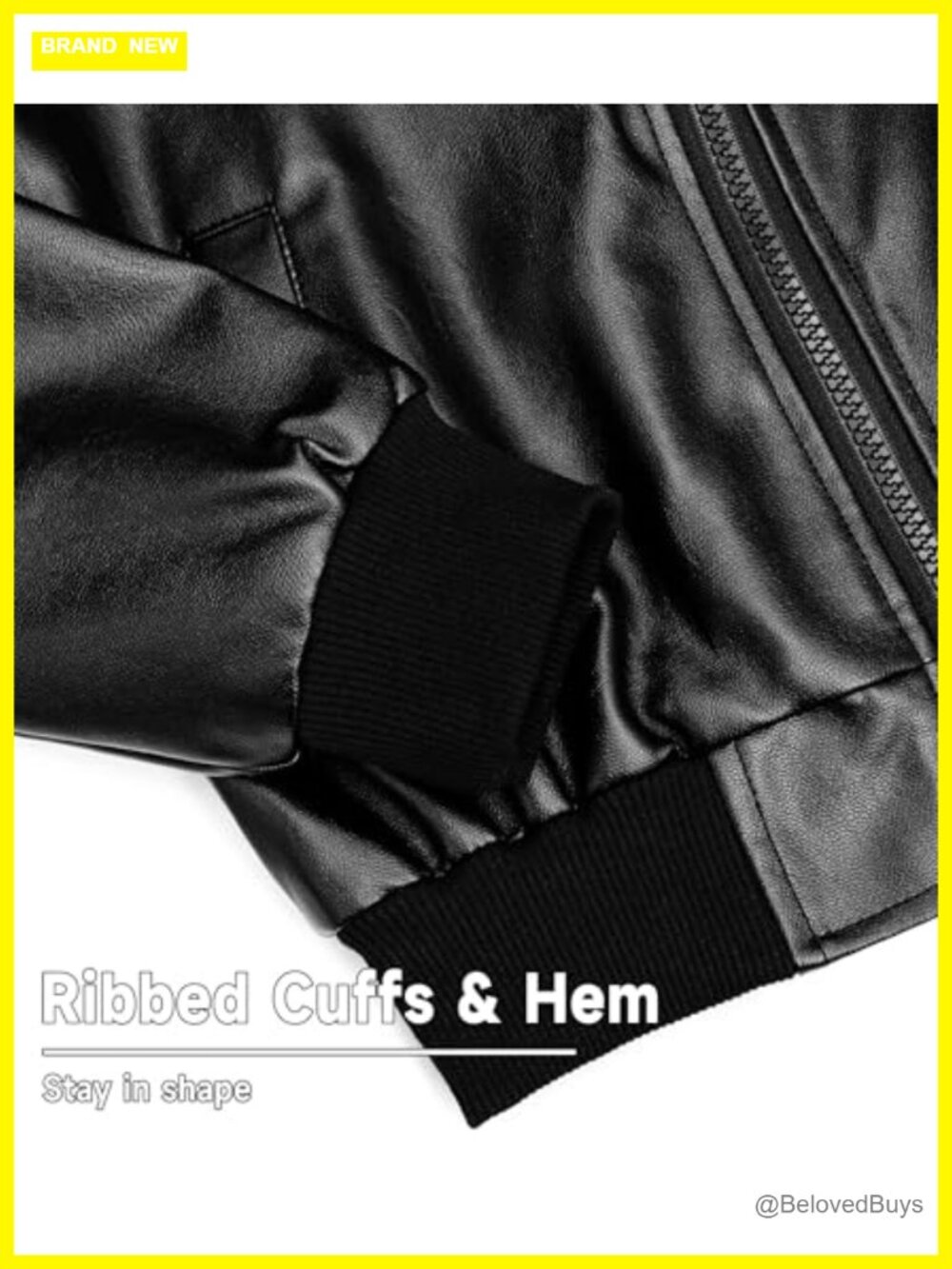 Boys Faux Motorcycle PU Leather Jacket Toddler Kids - Picture 5 of 7